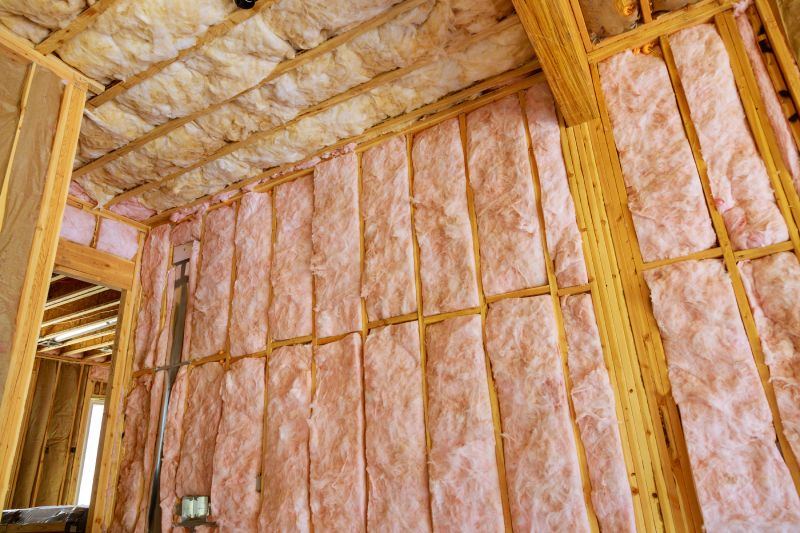 Batt insulation installed in wall and ceiling cavities in a Surprise, AZ home